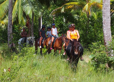 Horseback Riding Tour in Las Terrenas Dominican Republic.